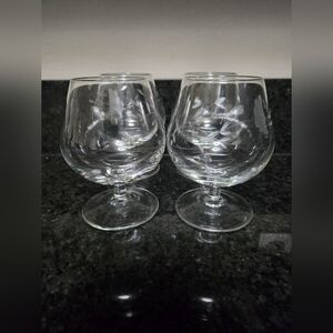 Princess House Heritage Brandy Cognac Snifters Glass (4)